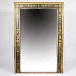 Large gilded Empire mantelpiece mirror