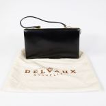 Delvaux black vintage boxcalf evening bag