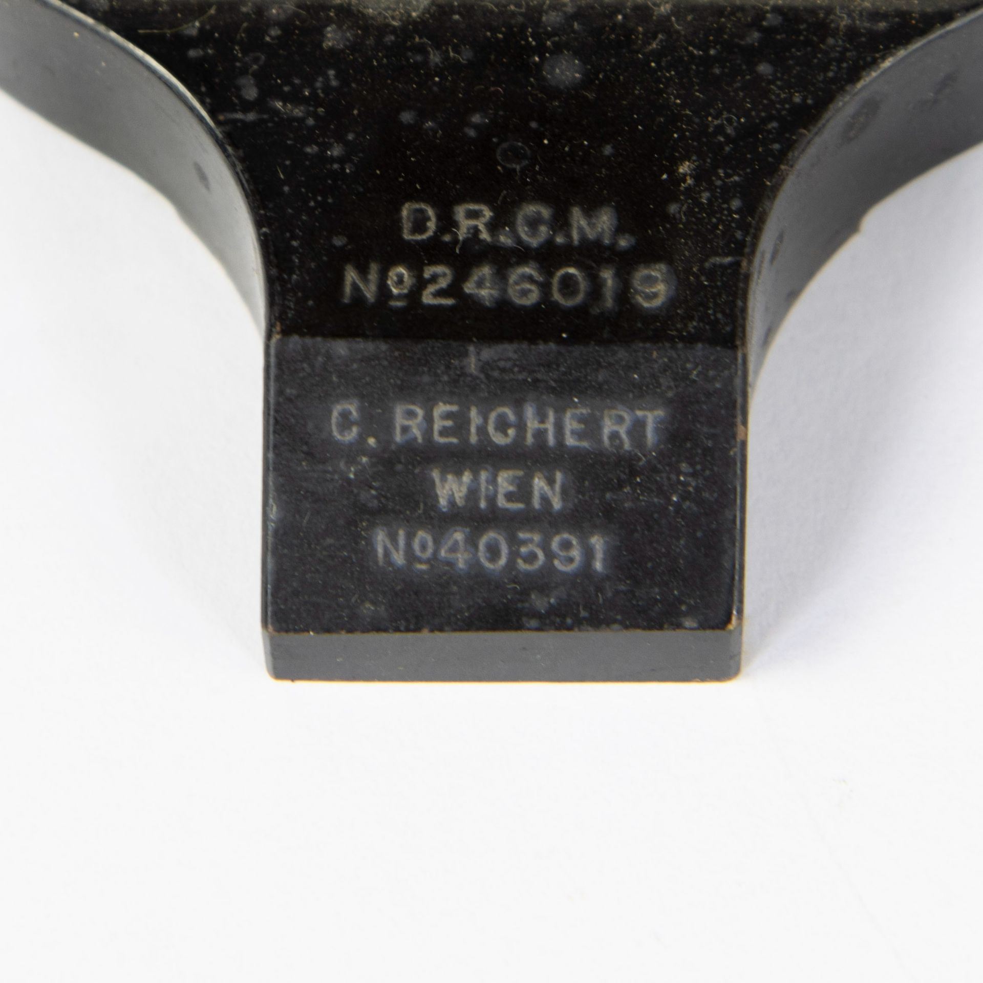 Microscope C. Reichert Wien n° 246019, DRGM in original wooden case, marked - Image 5 of 5