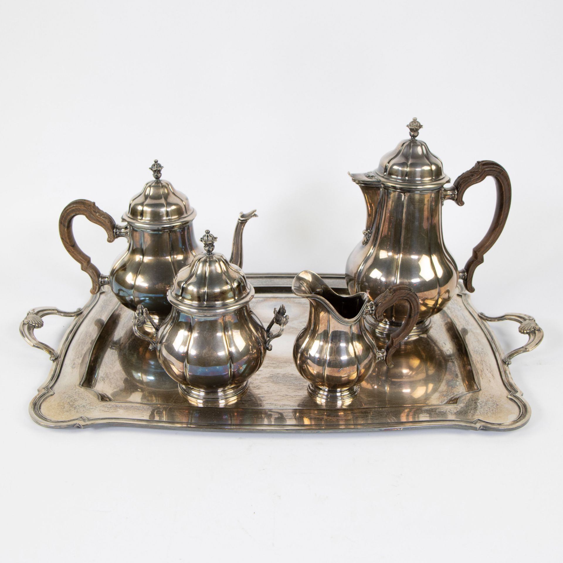 Silver coffee and tea service WOLFERS A800, marked