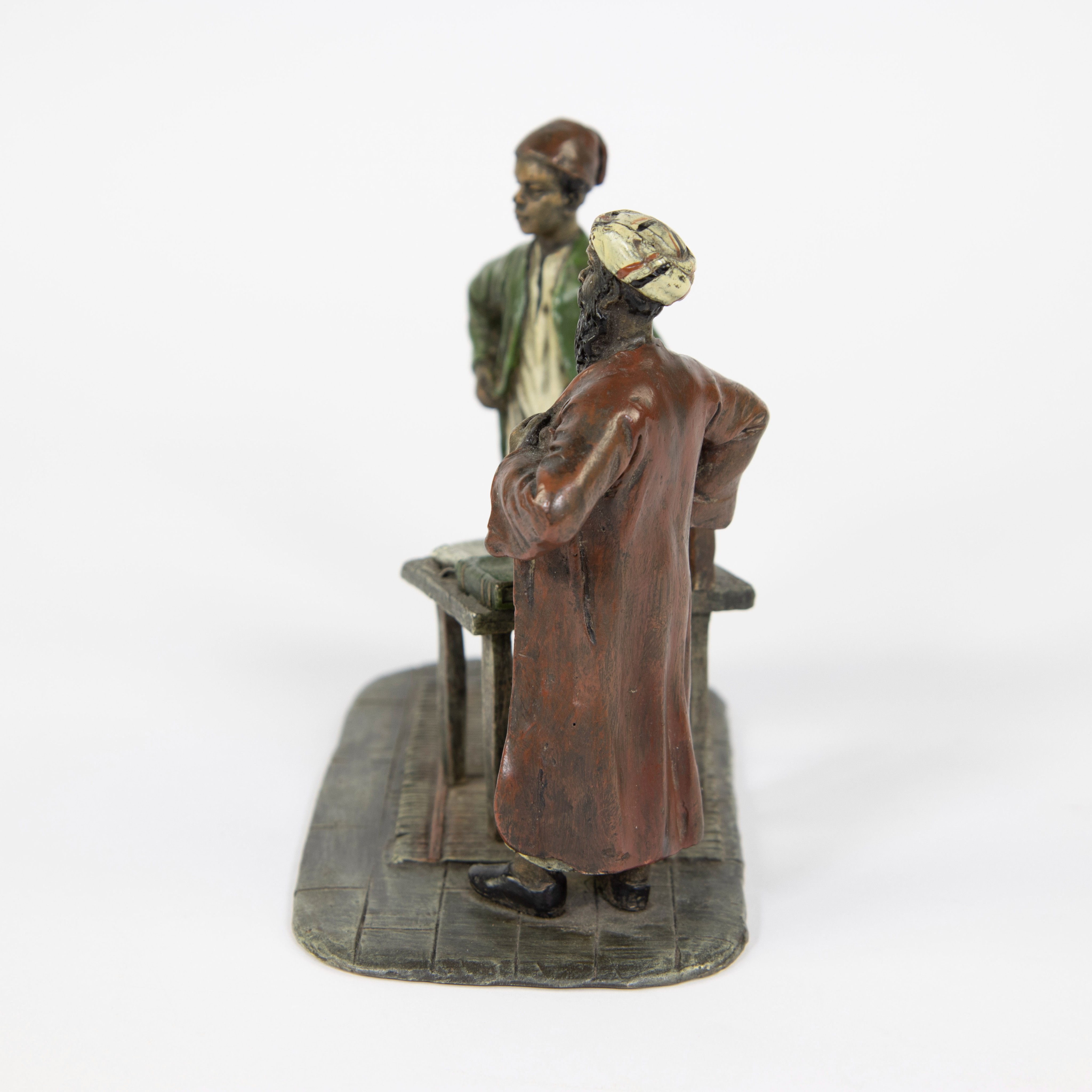 Viennese bronze booksellers, cold painted, marked Franz Bergman - Image 2 of 6