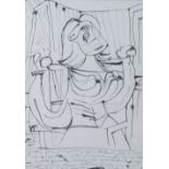 Print after a drawing by Picasso from his Carnet de dessins of 1948