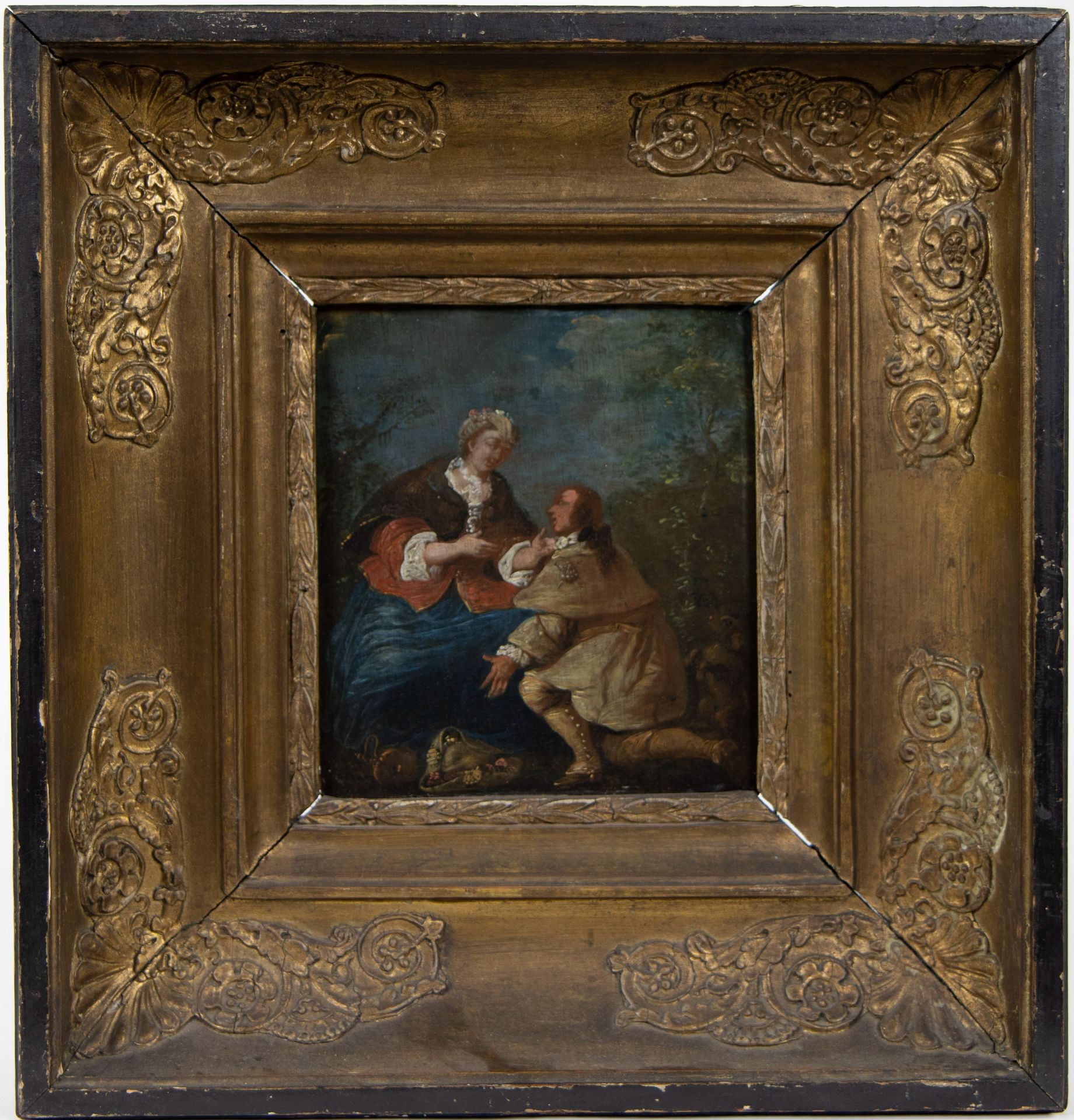 Oil on panel, Pilgrimage, 18th century - Bild 2 aus 3