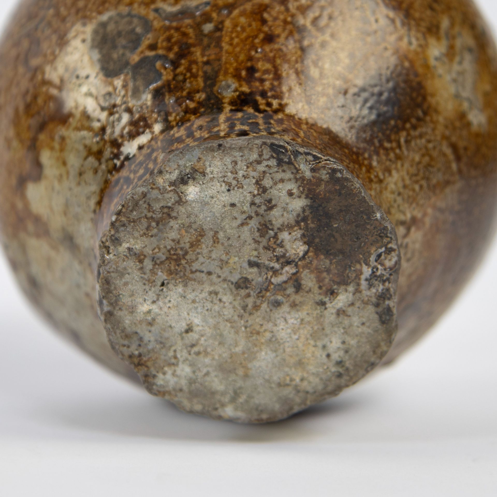 A glazed ceramic bellarmine jar (Bartmannskrug) with bearded face to the neck, German, 17th century - Image 7 of 8