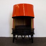 Danish vintage enamelled wood stove from the 60s