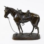 Brown patinated bronze horse attributed Rudolf Kaesbach (1873-1955)
