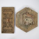 Collection of Gothic panel Ghent Altarpiece and Renaissance panel