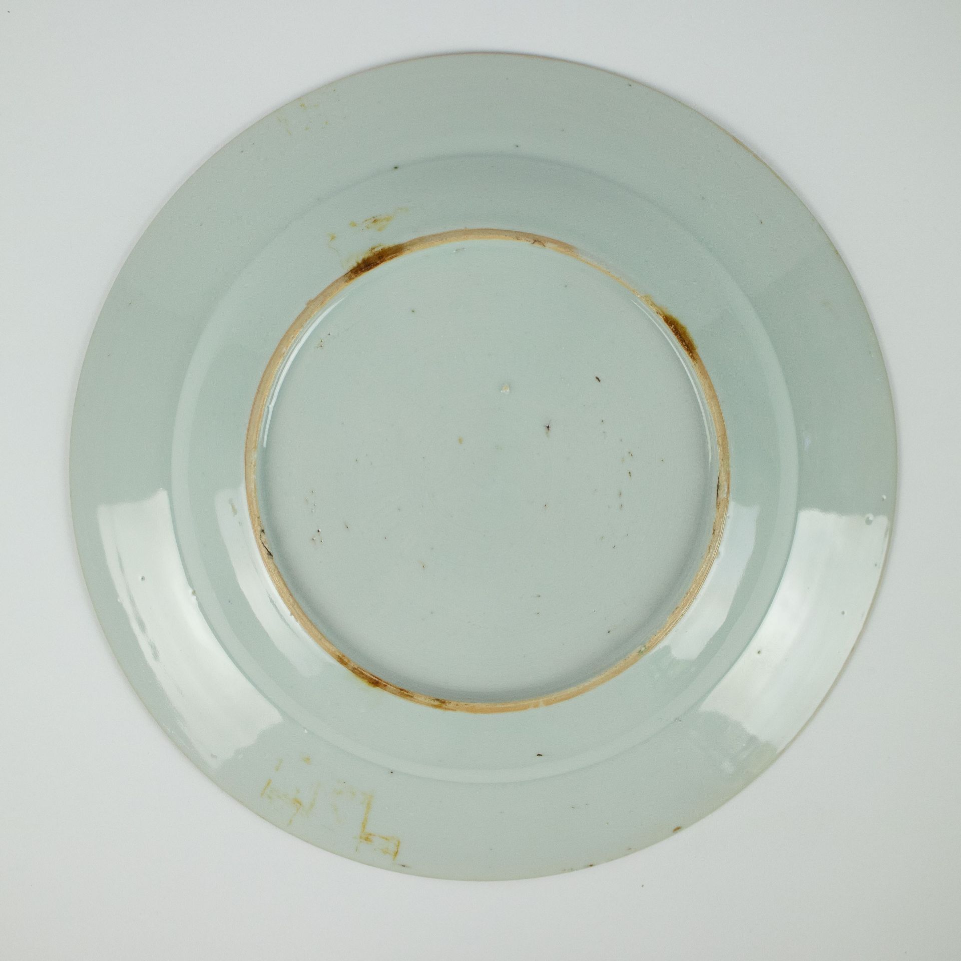 3 Chinese plates famille rose Qianlong - Image 9 of 9