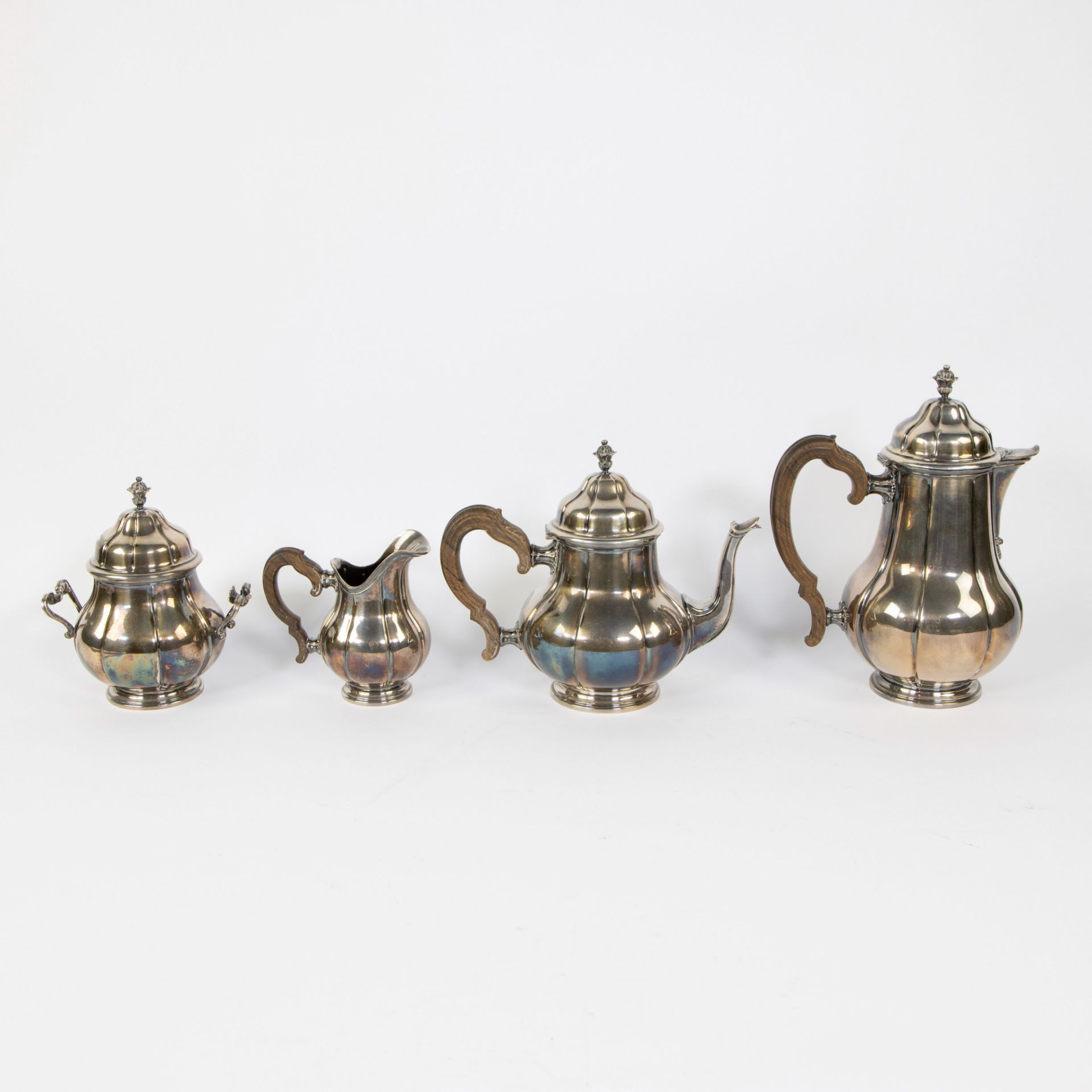 Silver coffee and tea service WOLFERS A800, marked - Image 4 of 9