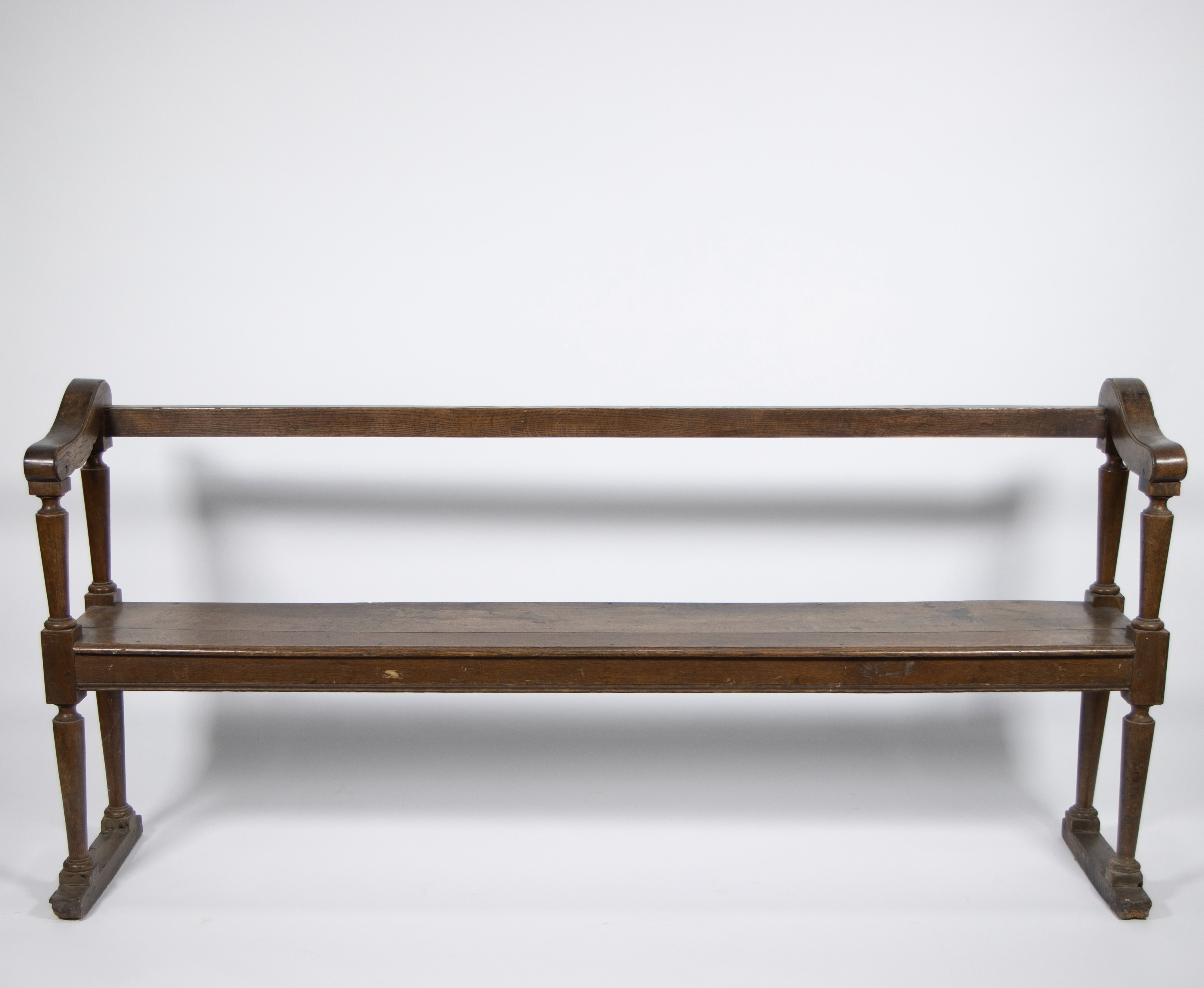 Oak pew, 19th century