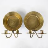 2 Russian copper candlesticks (1852), marked Tula Importal Russian manufacturing