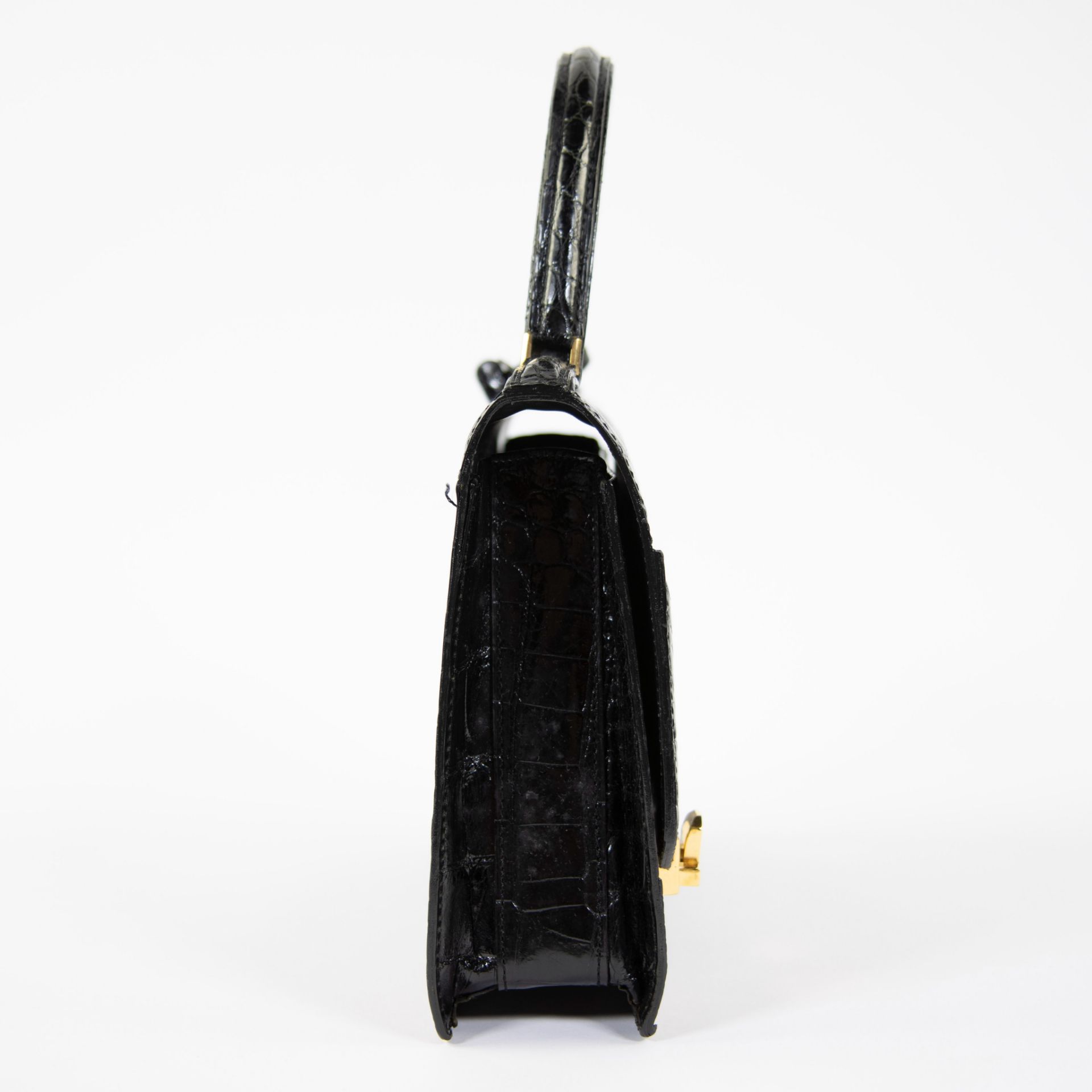 Vintage Delvaux handbag in crocodile - Image 4 of 5