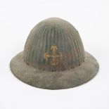 First English WW I helmet, sold to Portugal and used in the Civil War.