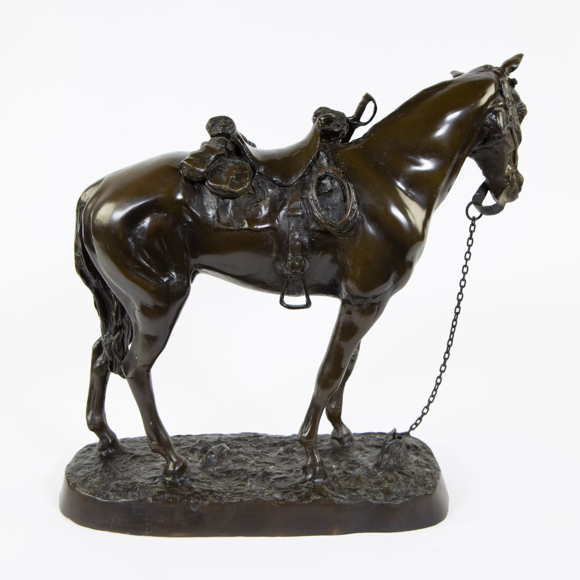 Brown patinated bronze horse attributed Rudolf Kaesbach (1873-1955) - Image 3 of 4