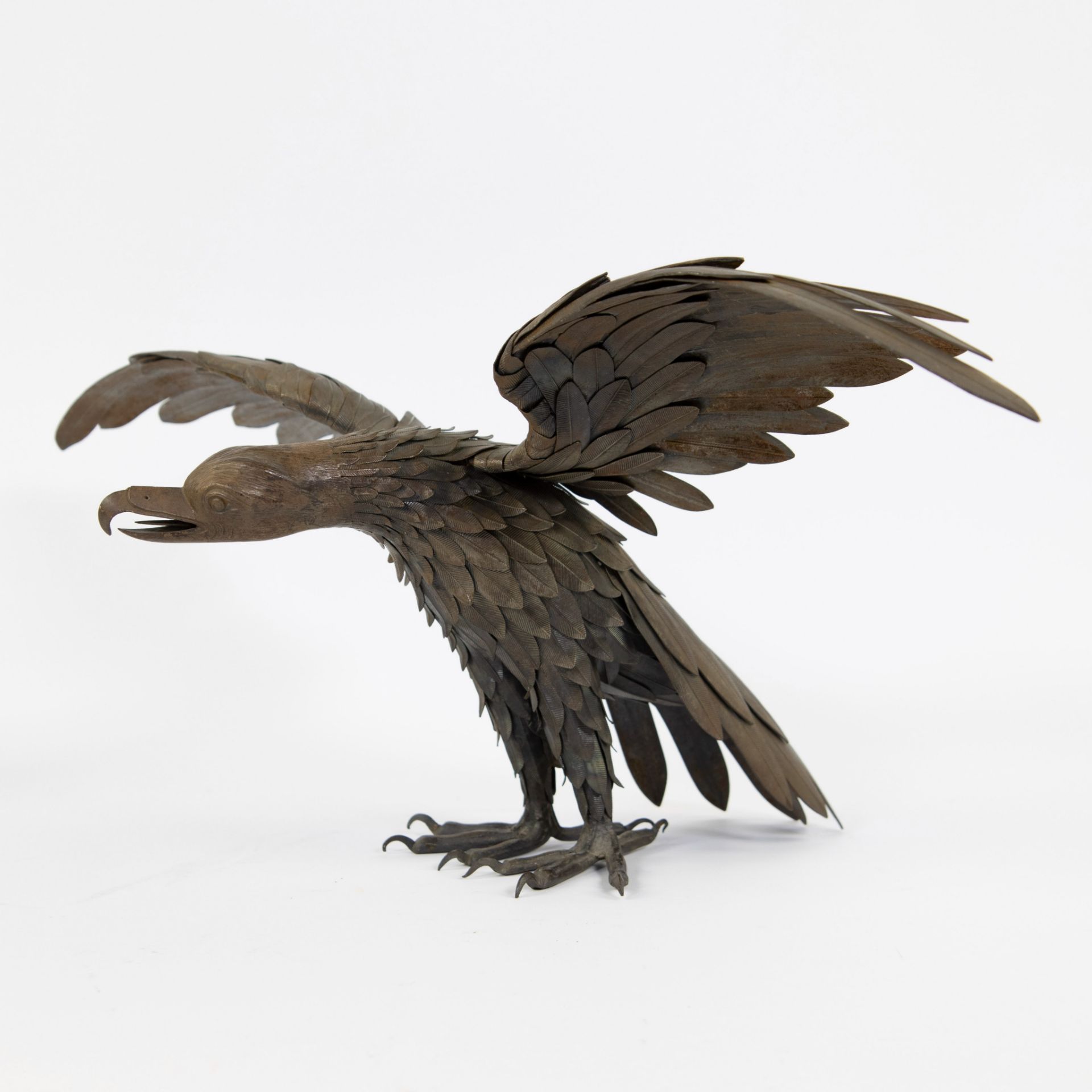 Exceptionally fine wrought iron eagle - Image 2 of 4