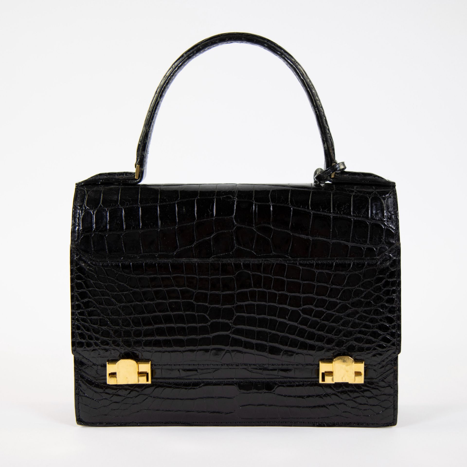 Vintage Delvaux handbag in crocodile