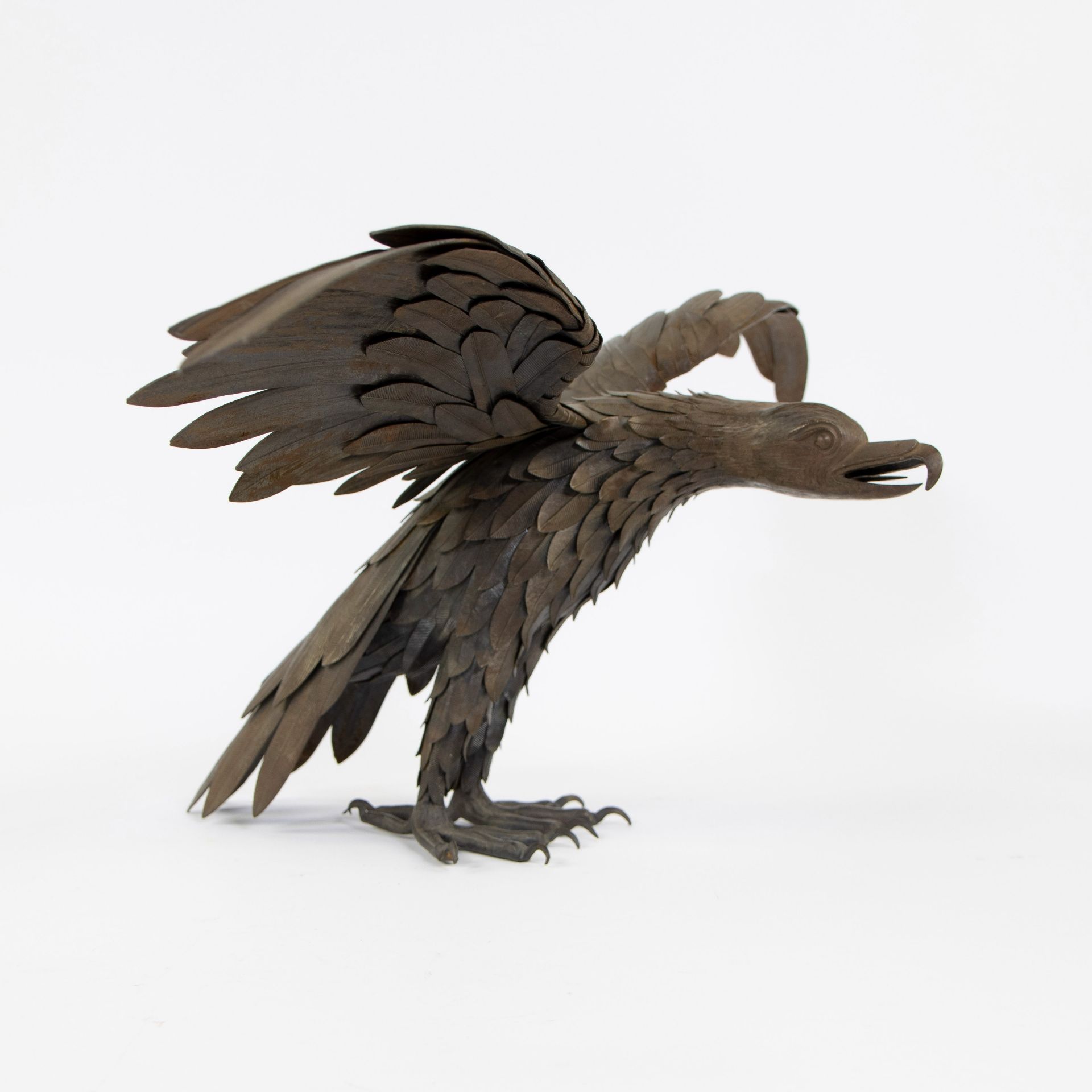 Exceptionally fine wrought iron eagle - Image 4 of 4