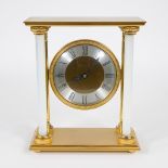 Gilded horloge pendule à colonnes Hour Lavigne Paris