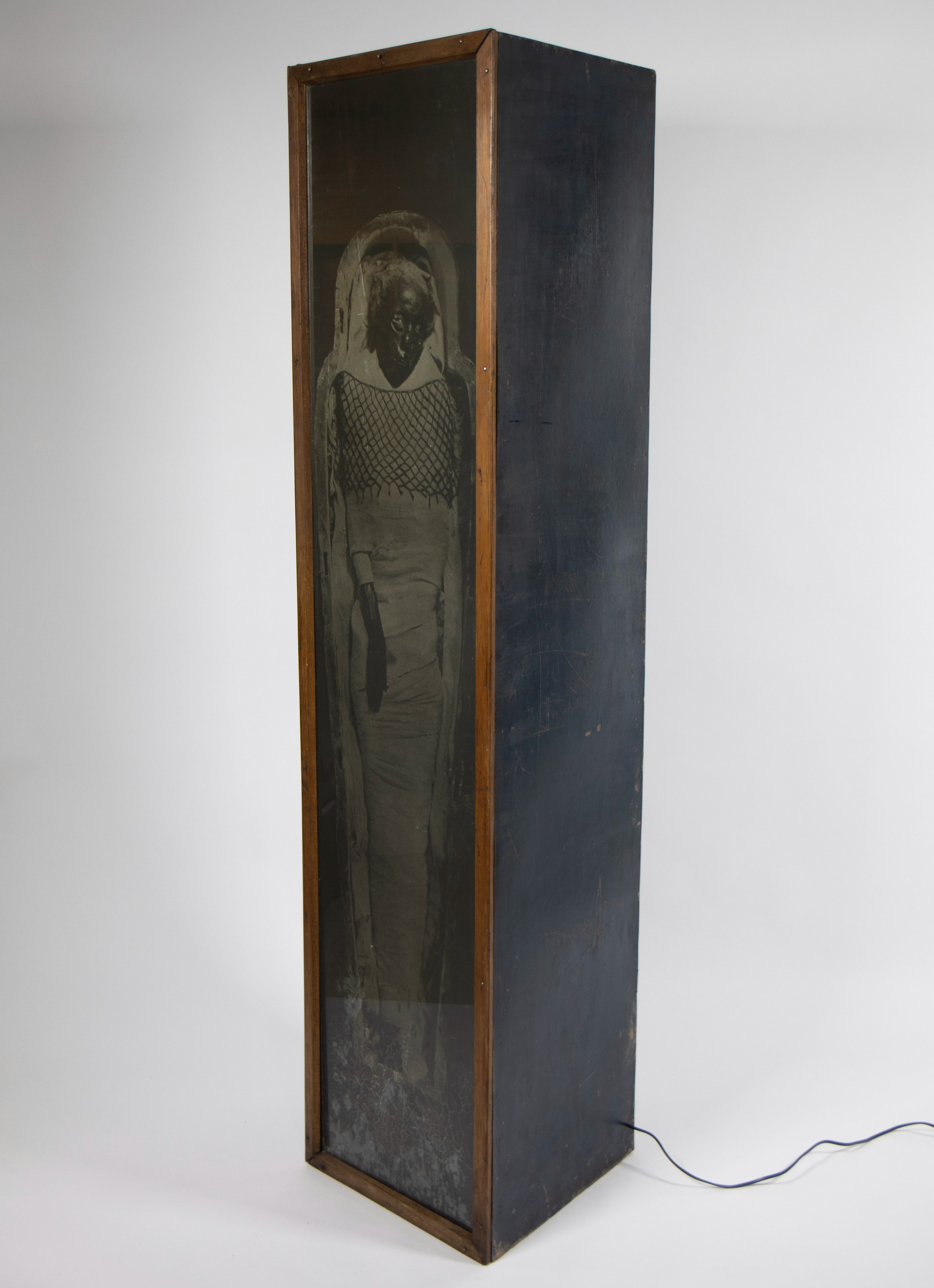 Life-sized mummy (antique print on glass plate in a light box), Taken from Pat & Jon Gresham's “Penn - Image 2 of 2