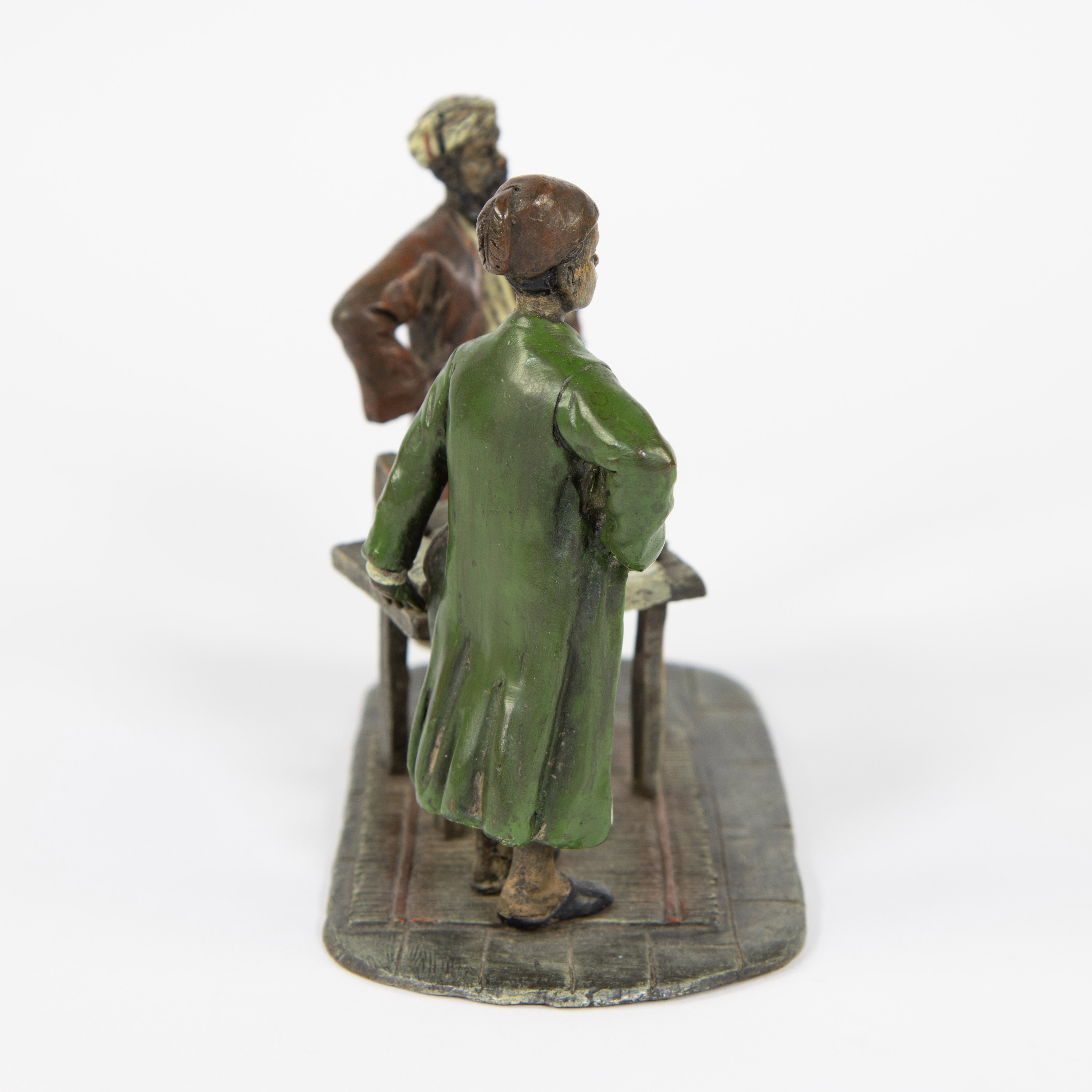 Viennese bronze booksellers, cold painted, marked Franz Bergman - Image 4 of 6