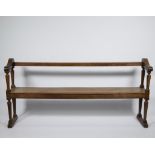 Oak pew, 19th century