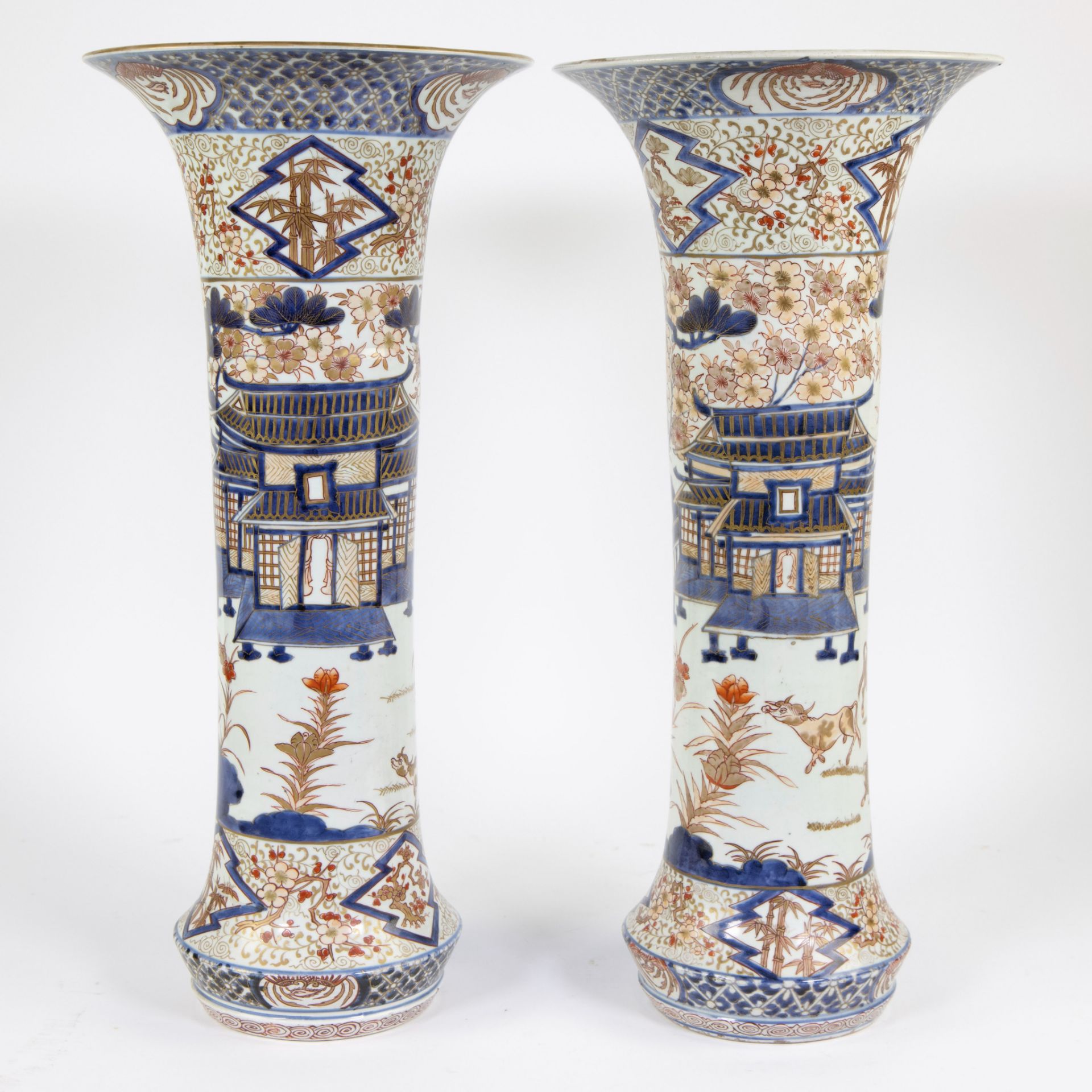 Pair of Japanese Imari vases Meiji period