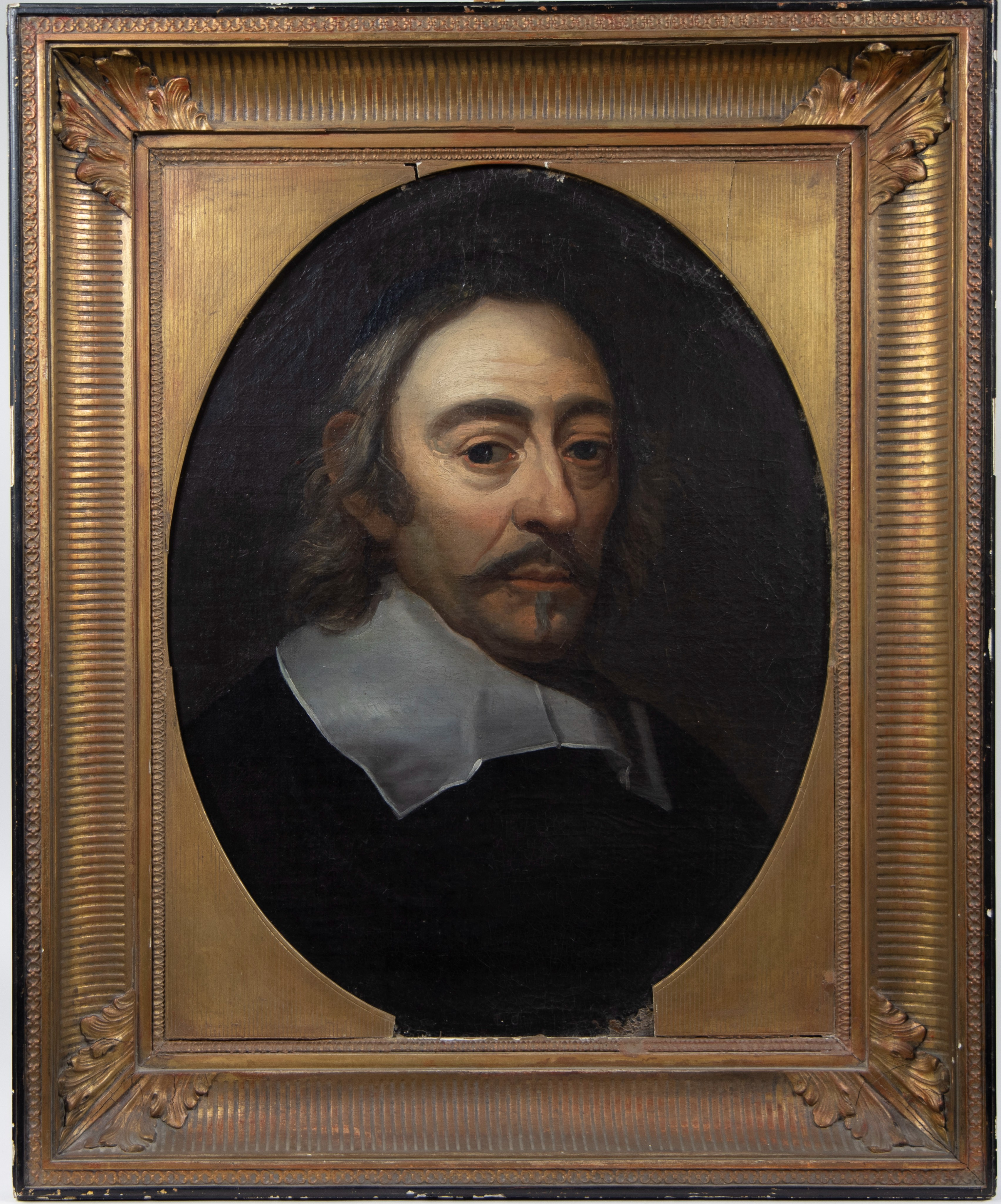 19th century oil on canvas Portrait of a nobleman, after Frans Hals, anonymous