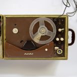 Santa Fe Acec portable tape recorder Lugavox 151 (1953) with manual