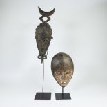 Lot of African masks Baule and Ngaba