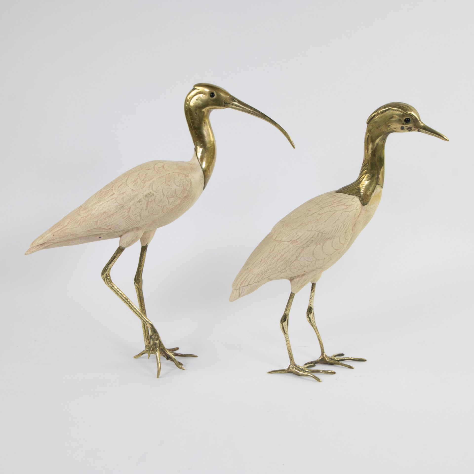 Elli MALEVOLTI (XX) 'Ibis & Bird' a pair of figures made of synthetic resin and metal. - Bild 3 aus 5