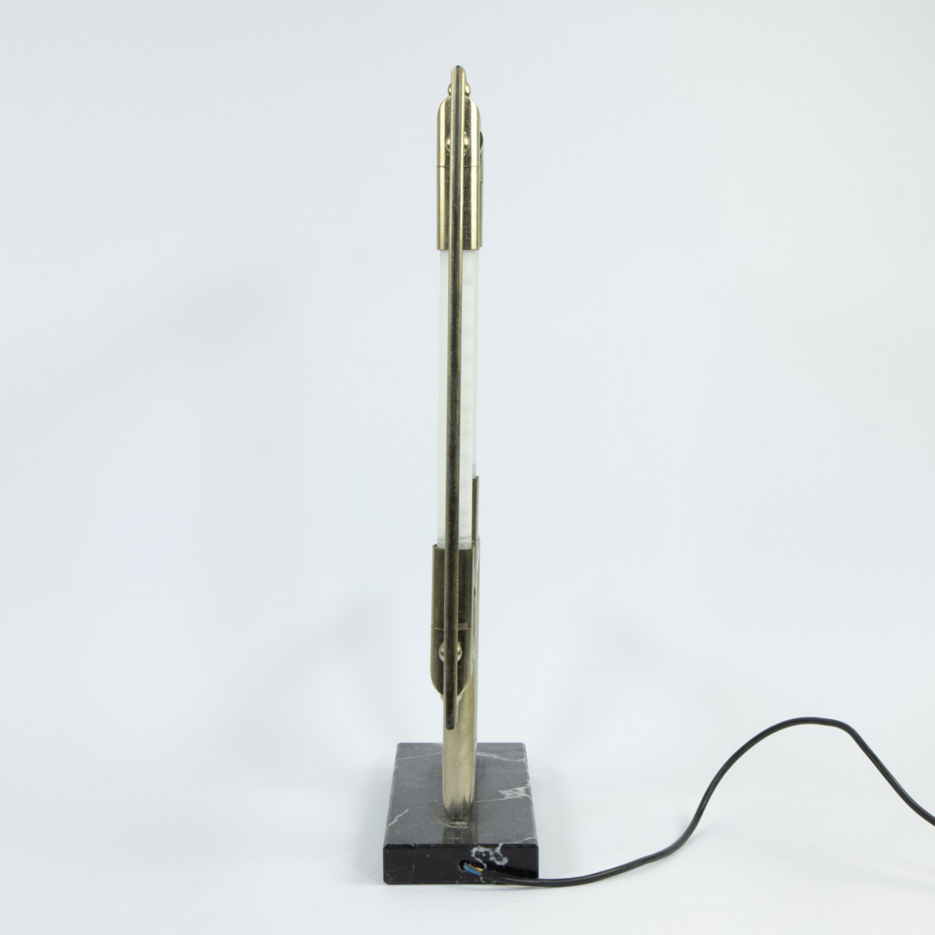 Quadro vintage table lamp by Jacques Adnet - Image 4 of 4
