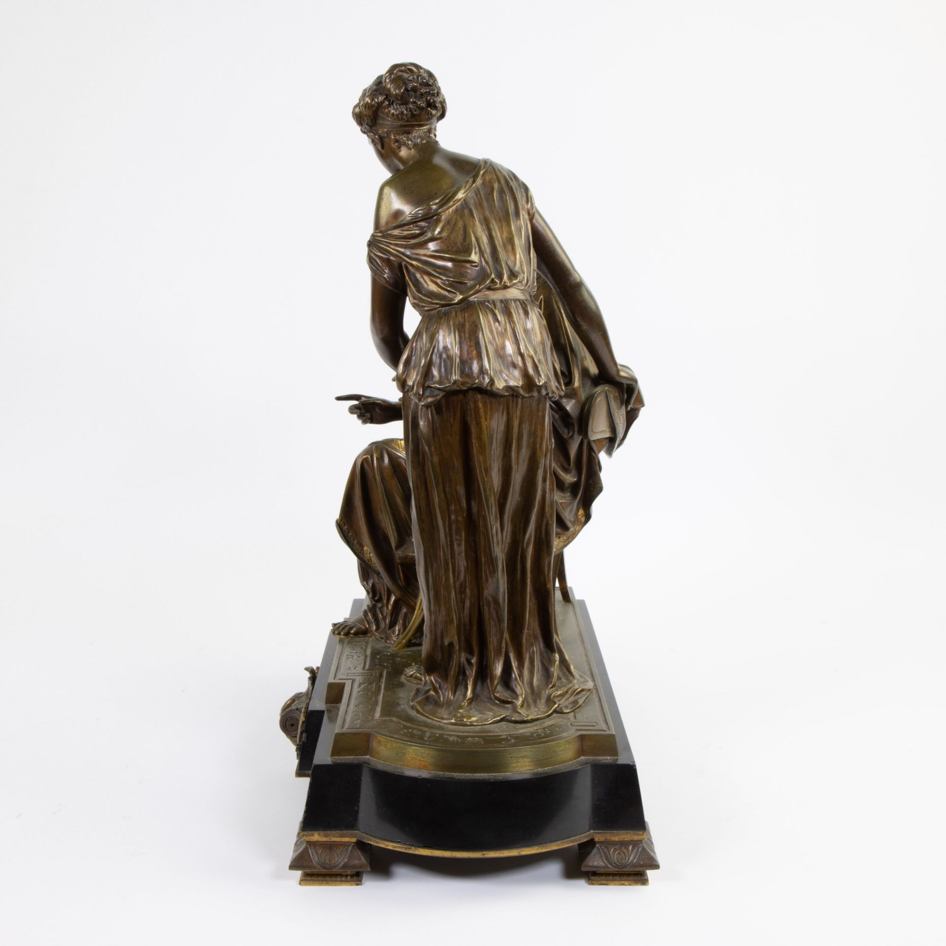 Very finely worked bronze sculpture Napoleon III, Retour d'Egypte or Egyptian Revival style - Image 3 of 5