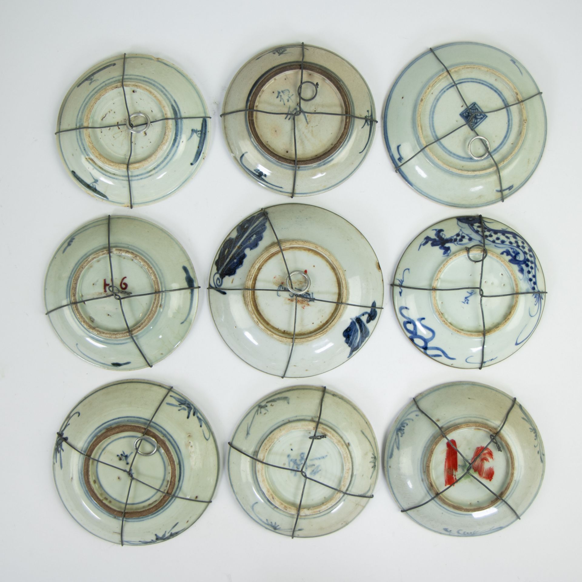 Collection of plates China/Vietnam 18th/19th century ao Bleu de Hue - Bild 2 aus 2