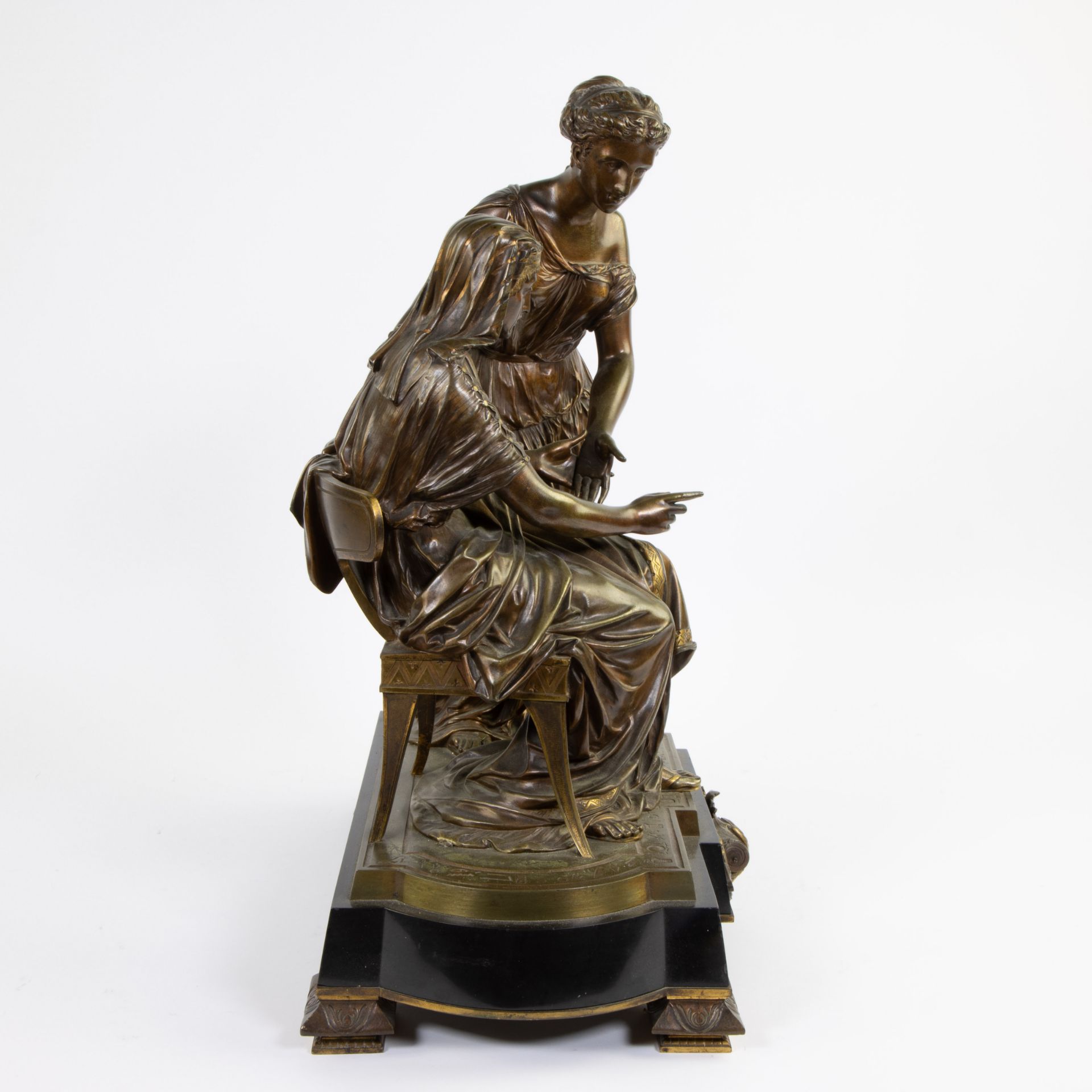 Very finely worked bronze sculpture Napoleon III, Retour d'Egypte or Egyptian Revival style - Image 5 of 5