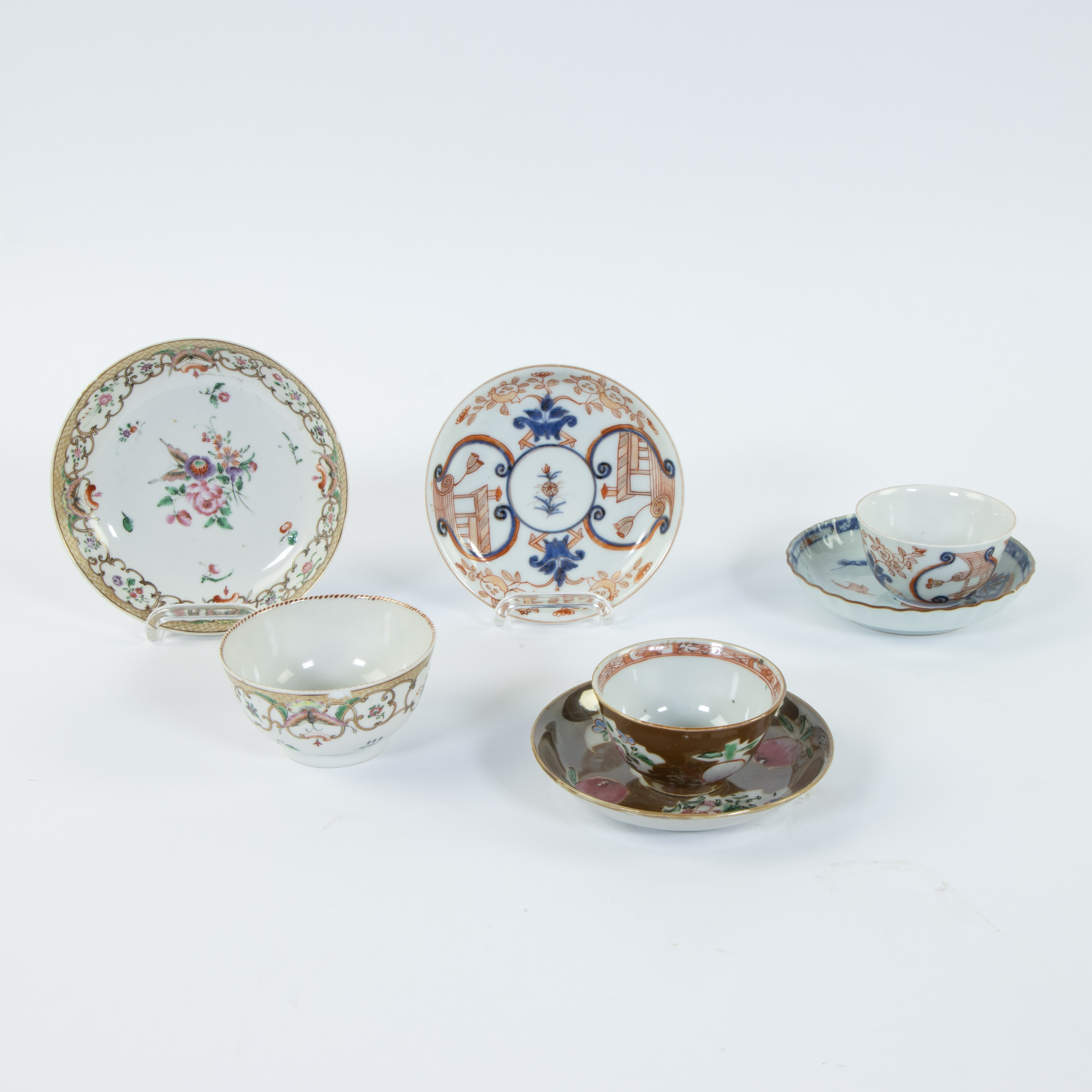 Collection of Chinese porcelain 18th/19th century, famille rose, Imari