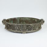 19th century silver-plated jardinière Christofle, marked