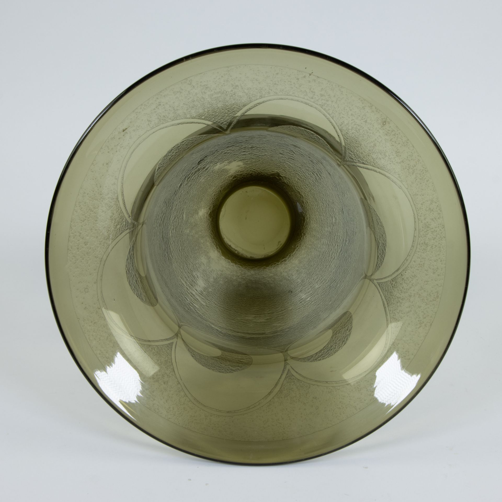 Art Deco vase - Smoked glass - France, circa 1920/1940 - Image 6 of 6