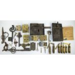 Collection of old locks and keys
