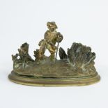 Bronze inkwell 19th century