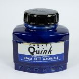 Large ceramic inkwell from the Parker Quink brand.