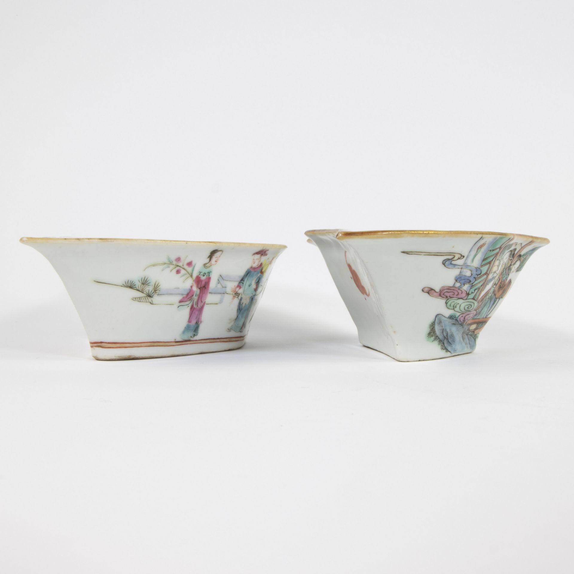 Collection Chinese 2 bowls 1 marked Tongxhi and Imari plate 18th century - Image 7 of 9