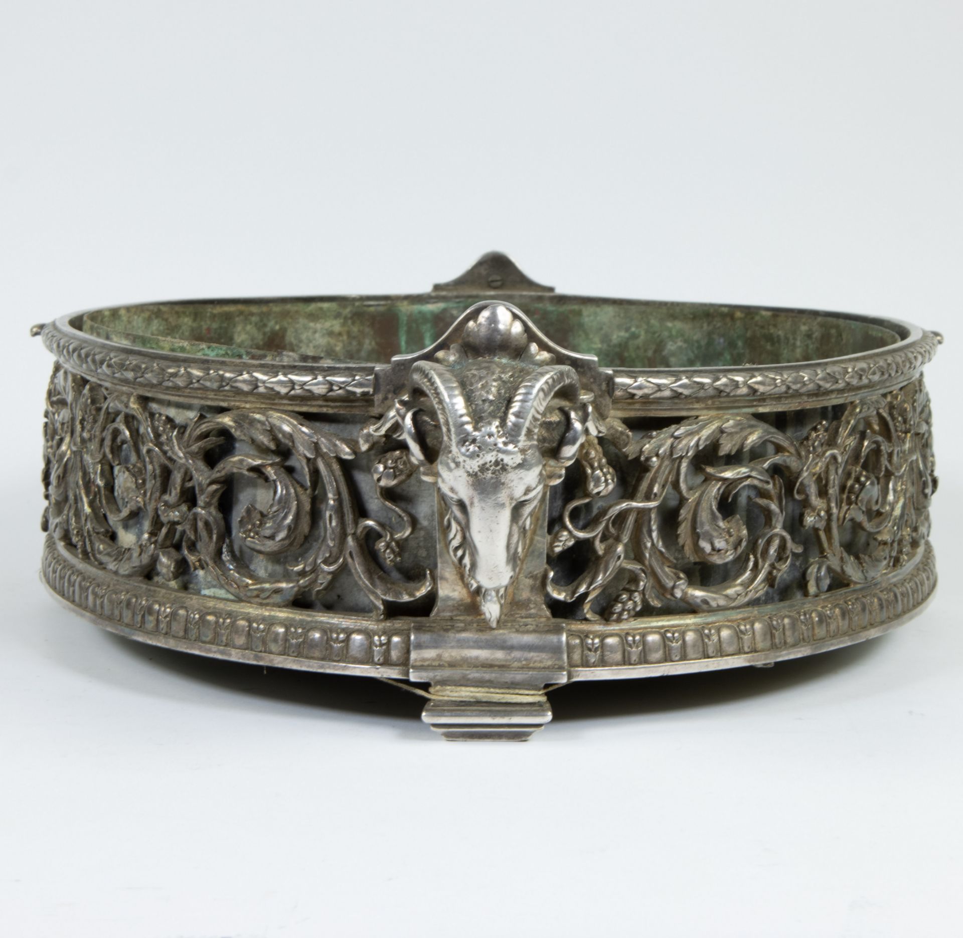 19th century silver-plated jardinière Christofle, marked - Bild 4 aus 7