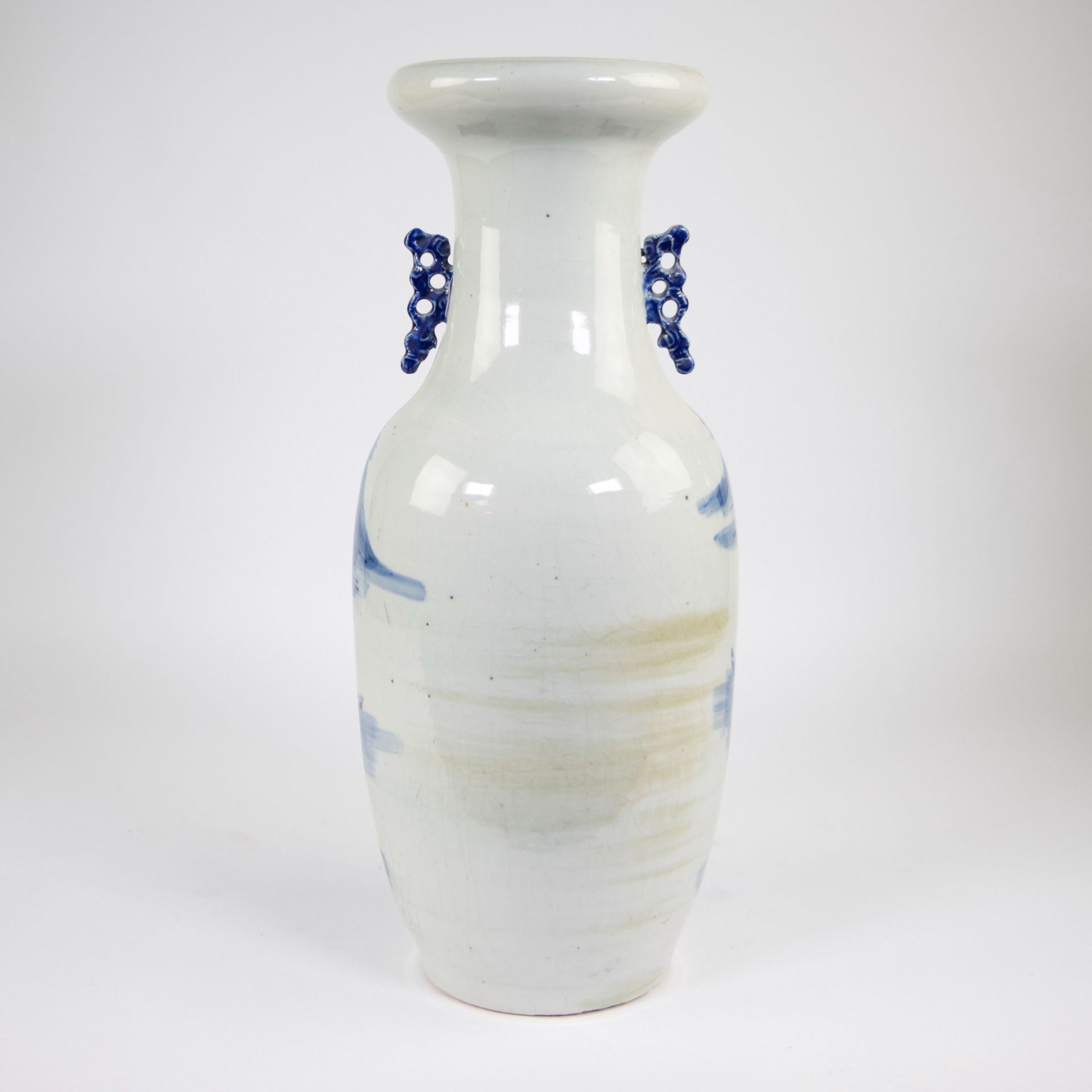 Chinese vase blue/white around 1900 - Image 3 of 6