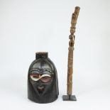 Collection African tribal Bakongo and Bembe mask