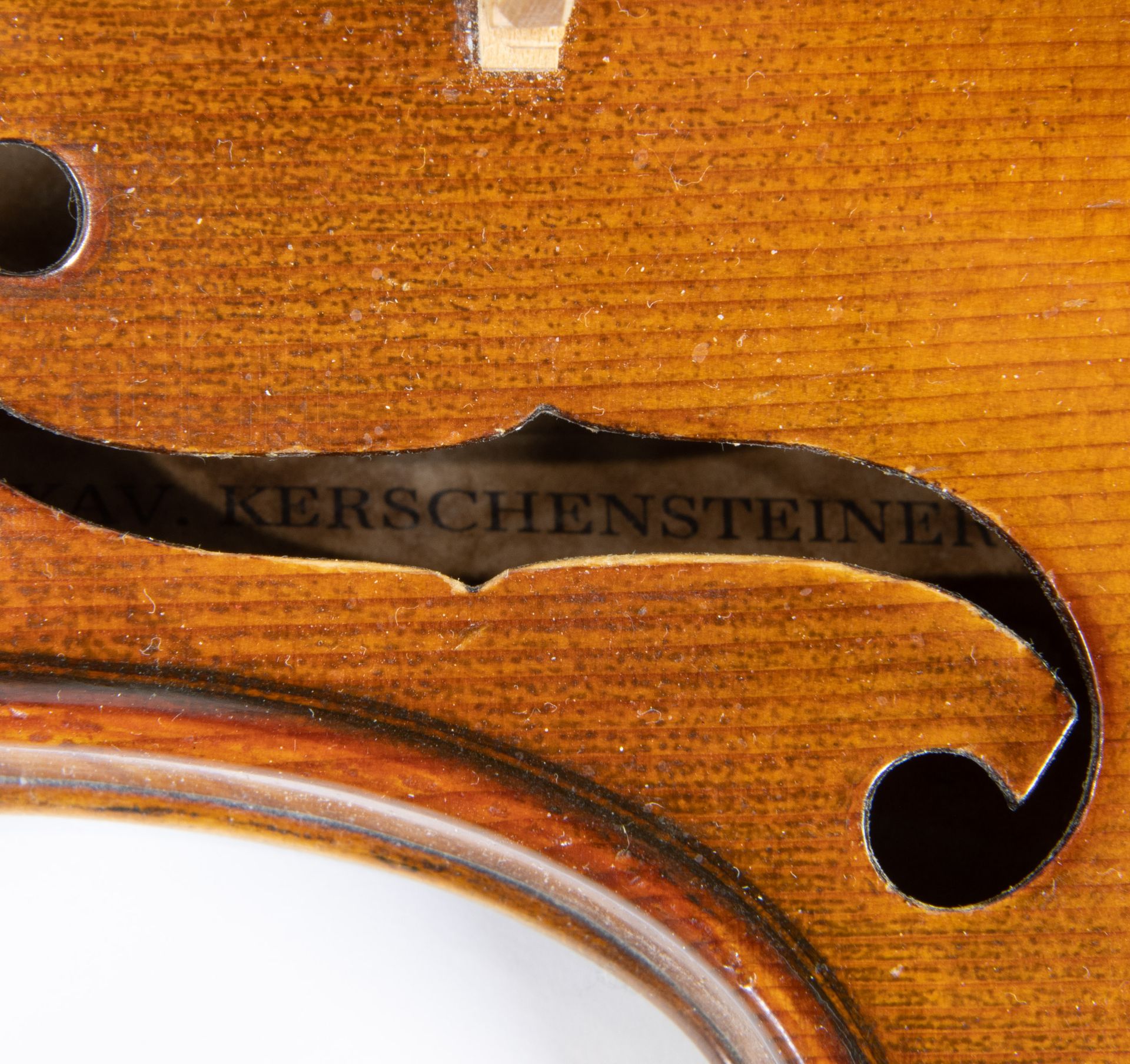 Violin Franz Xavier Kerschensteiner, label Facit Anno 1911 - Image 5 of 5