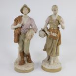 Pair of large ROYAL DUX statues, Czechoslovakia, marked