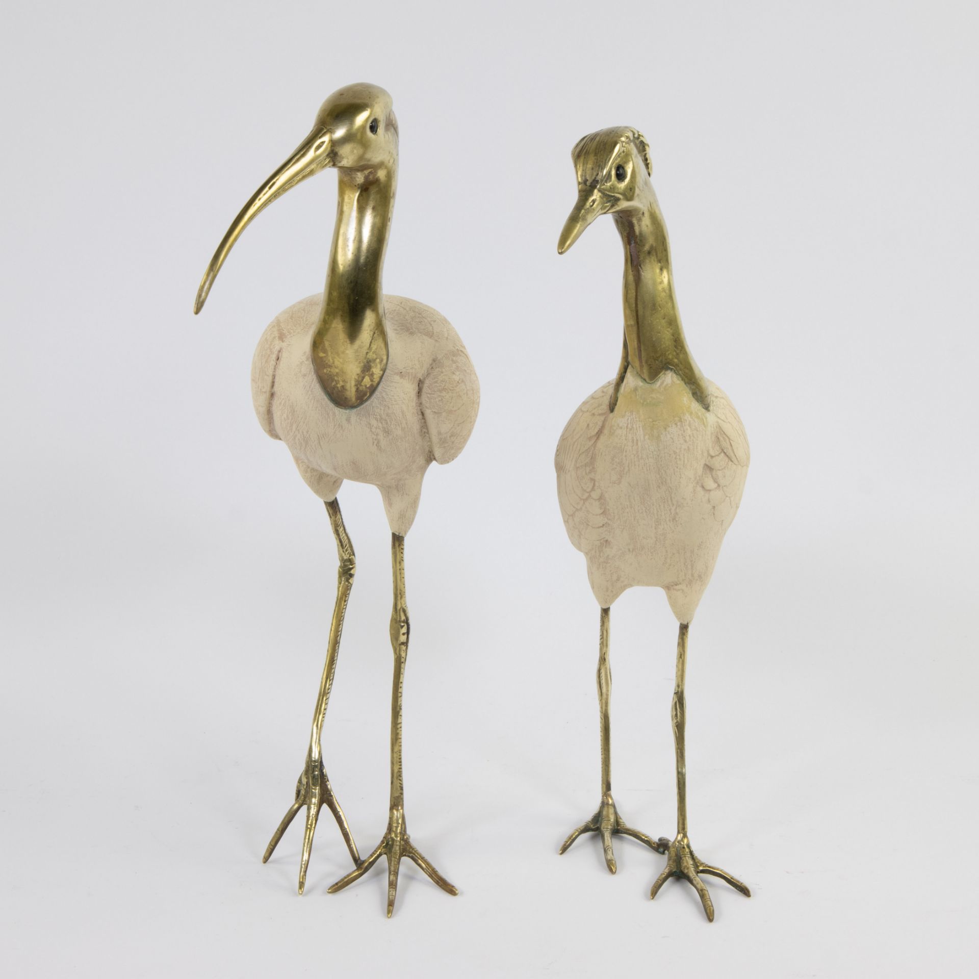 Elli MALEVOLTI (XX) 'Ibis & Bird' a pair of figures made of synthetic resin and metal. - Bild 4 aus 5