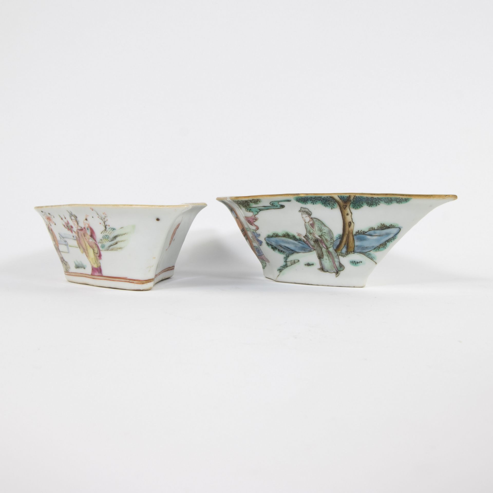 Collection Chinese 2 bowls 1 marked Tongxhi and Imari plate 18th century - Image 5 of 9