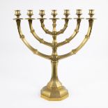 Bronze Menorah (7-armed Jewish candlestick), circa 1920