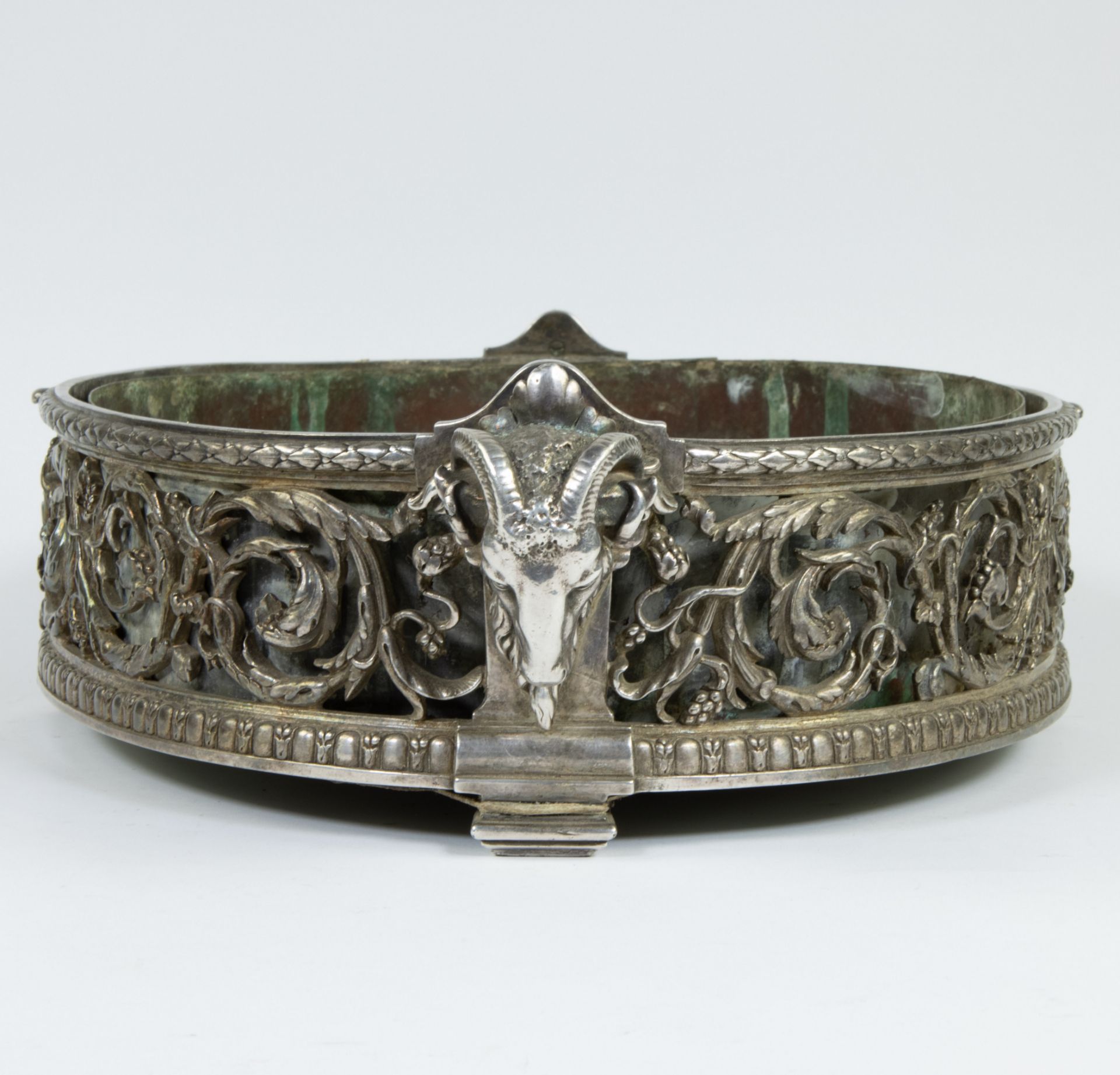 19th century silver-plated jardinière Christofle, marked - Bild 3 aus 7